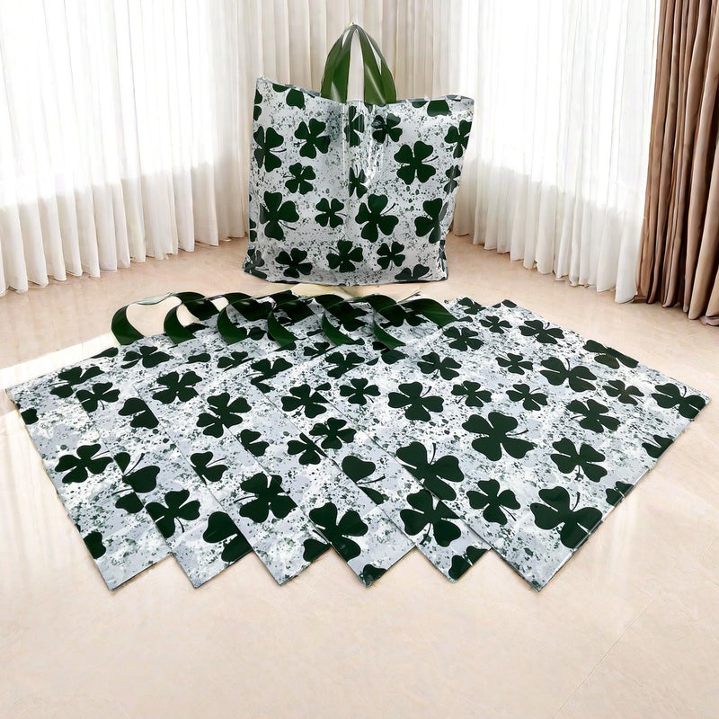 Thickened Plastic Clothing Store Transparent Bag Set Clothes Handbag Logo Gift Shopping Bag Packaging Bag - Image 2